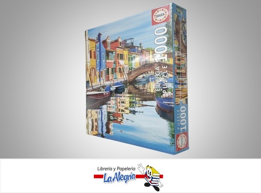 [8412668190238] ROMPECABEZA BURANO 19023; 1000 PZ MARCA EDUCA