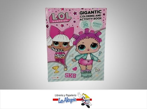 [805219462522] LIBRO PARA COLORERAR L.O.L. SURPRISE GIGANTE 46252 MARCA BENDON