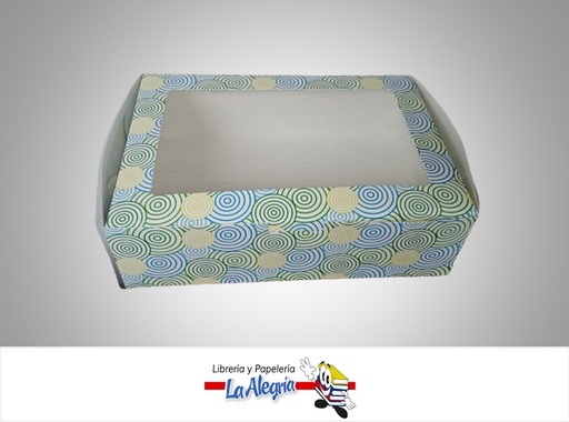 [TOS5PSTACV] CAJA DE REGALO TOSCANA N°5 PSICHE CON VISOR TIPO C 8.5X21X29.5 CM CIRCULOS MARCA PRESTO PACK