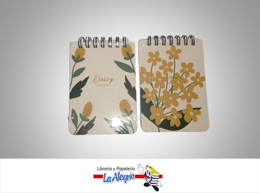 [1200009126] LIBRETA ESPIRAL NOTA MINI 8993; 7.5X10.5CM 80 HOJAS MARCA MIKEREI
