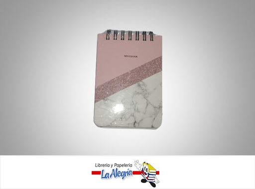 [1200009110] LIBRETA ESPIRAL NOTA MINI 9224; 7.5X10.5CM 80 HOJAS MARCA MIKEREI