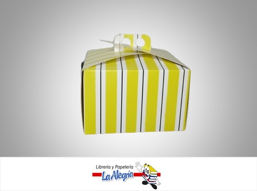 [TREVI2LITB] CAJA DE REGALO TREVI N°2 LINEARE TIPO B 10.2X16X16 CM AMARILLA MARCA PRESTO PACK