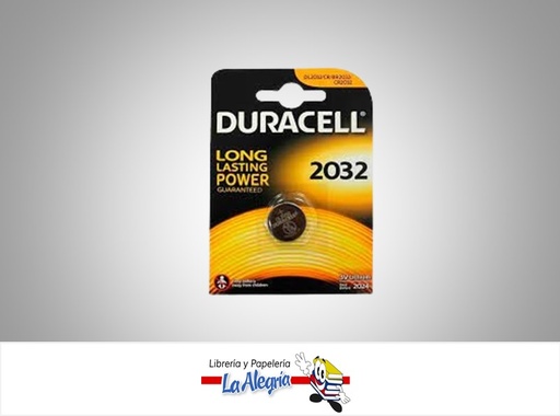 [5000394033917] PILA DE BOTON DL2032/CR/BR2032/CR2032 LITIO 3V UND MARCA DURACELL