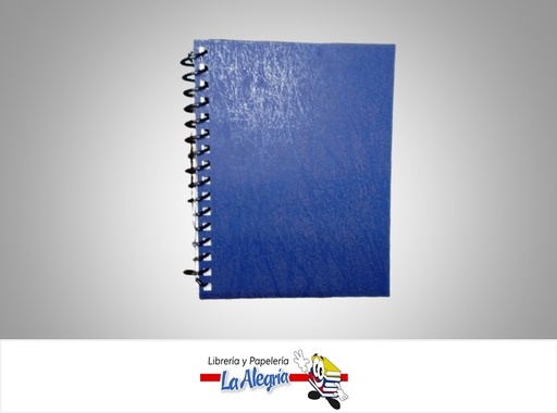 [LIBRETA012] LIBRETA ESPIRAL 1/4 CARTA BLANCA 80H PORTADA PLASTICA MARCA ALINEADOS PT