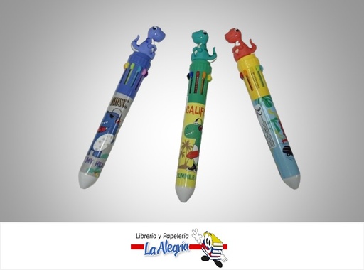 [8435464211952] BOLIGRAFO RETRACTIL FANTASIA DINOSAURIO PE253-16 MULTICOLOR MARCA MP