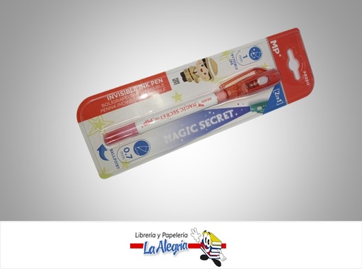 [8435250904556] BOLIGRAFO TINTA INVISIBLE MAGICO PE260 0.7MM Y 1.0MM  MARCA MP