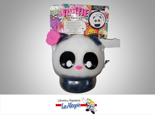 [035051594215] PELUCHE FLUFFIE STUFFIEZ PANDA BEAR.OURS-BARS 594215EUC MARCA KOMCED