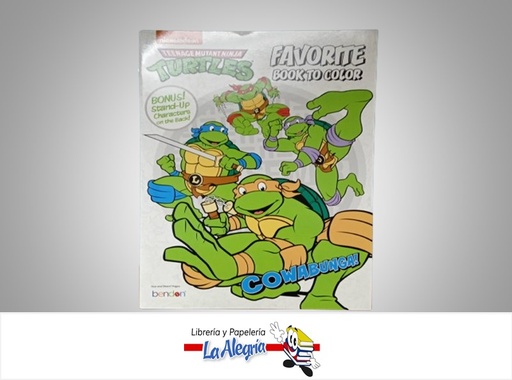 [805219537190] LIBRO COLOREAR TORTUGAS NINJAS TEMATICA LIBRO COLOREAR AUTOR BENDON