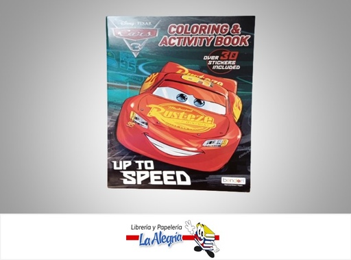 [805219438855] LIBRO COLOREAR CARS CON STICKERS TEMATICA LIBRO COLOREAR AUTOR BENDON