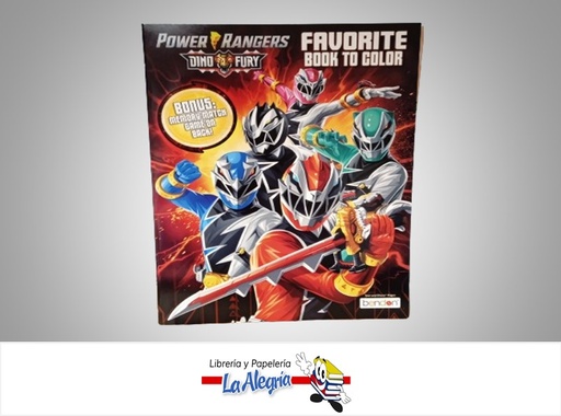 [805219537176] LIBRO COLOREAR POWER RANGER TEMATICA LIBRO COLOREAR AUTOR BENDON