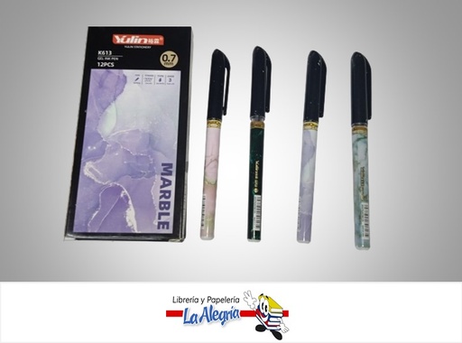 [6937924706135] BOLIGRAFO COLECCION MARMOL 0.7MM NEGRO UND  MARCA YULIN