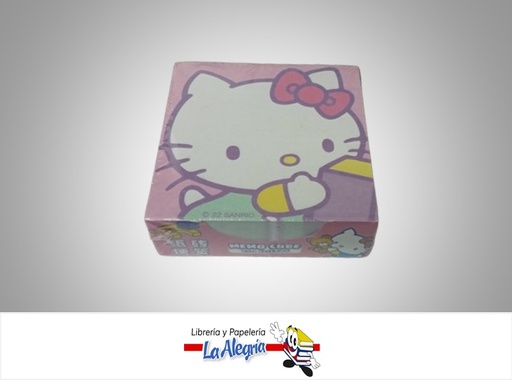 [3303210125516] NOTAS AUTOADHESIVA HELLO KITTY SH-111; 75X75CM 250 HOJAS  MARCA S/M