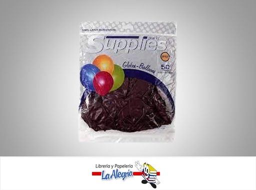 [BALLOON086] GLOBO R12 ESTANDAR VINOTINTO UND MARCA SM