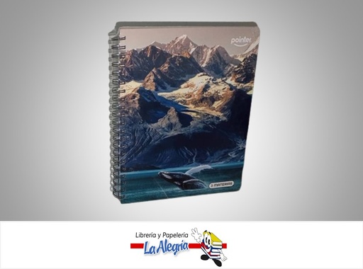 [7453078521220] LIBRETA ESPIRAL 3 MATERIAS MONTAÑAS ESP-07-3M MARCA POINTER