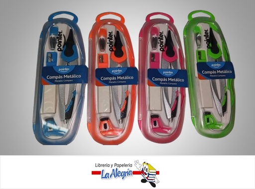 [7453078547671] COMPAS METALICO CM-17203 NEON MARCA POINTER