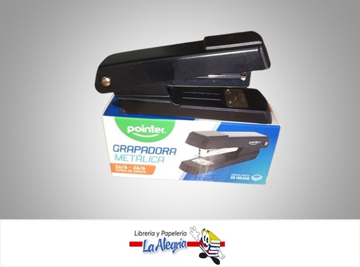[7453010076634] ENGRAPADORA MEDIA TIRA METALICA ST-2318P; 24/6-26/6 MARCA POINTER