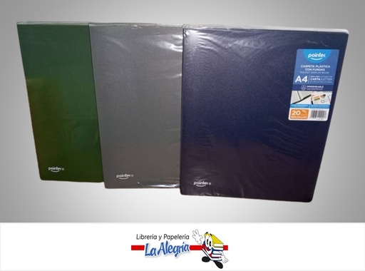[7453078511153] CARPETA CATALOGO FL1-34-2-20 A4 20 HOJAS MARCA POINTER