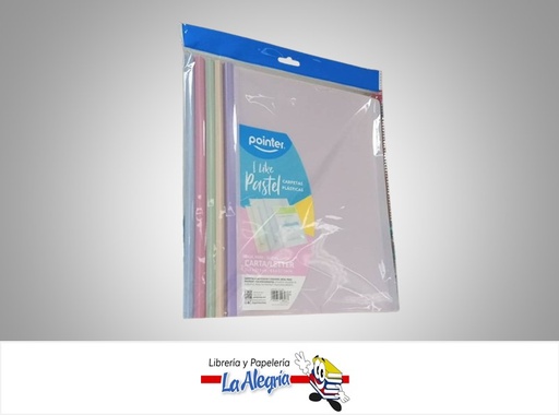 [7453038408073] CARPETA PLASTICA CA-2386 CARTA UND PASTEL MARCA POINTER