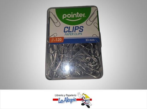 [7453038495646] CLIP BXCP-33MM; 33MM 120UND MARCA POINTER