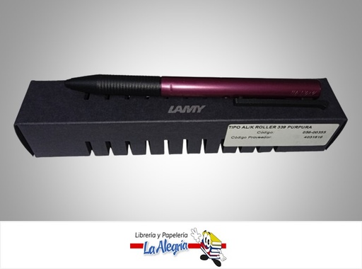 [4031816] BOLIGRAFO ALUMINIO ROLLER 339 PURPURA 56-00355 MARCA LAMY