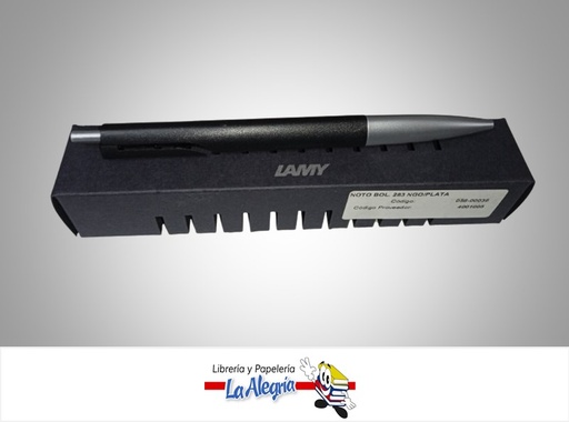 [4001005] BOLIGRAFO NOTO 283 NEGRO/PLATA 56-00036 MARCA LAMY