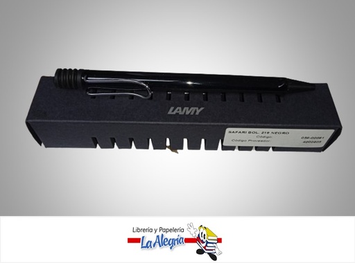 [4000905] BOLIGRAFO SAFARI 219 NEGRO  056-00081 MARCA LAMY