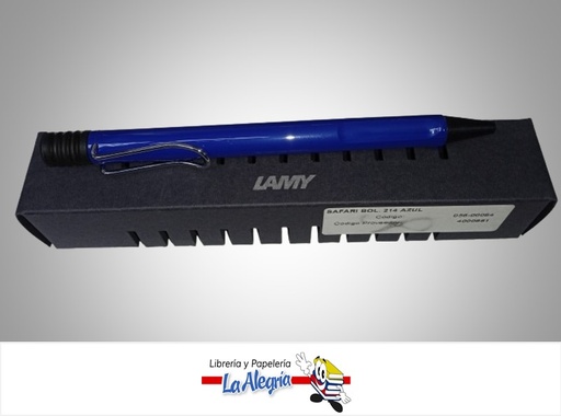 [4000881] BOLIGRAFO SAFARI 214 AZUL 056-00084 MARCA LAMY