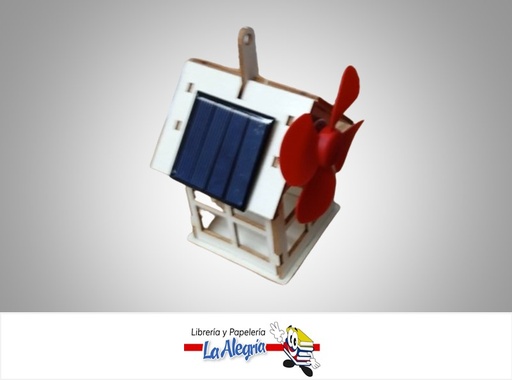 [729278870927] CABAÑA SOLAR JUGUETE DIDACTICO ARMABLE DE MADERA MARCA MENG YUAN