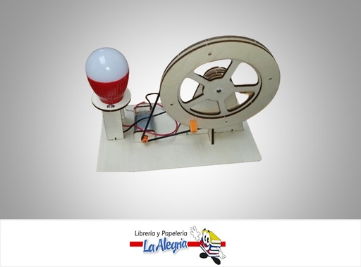 [742612361401] GENERADOR MANUAL SENCILLO JUGUETE DIDACTICO ARMABLE DE MADERA MARCA YIWU