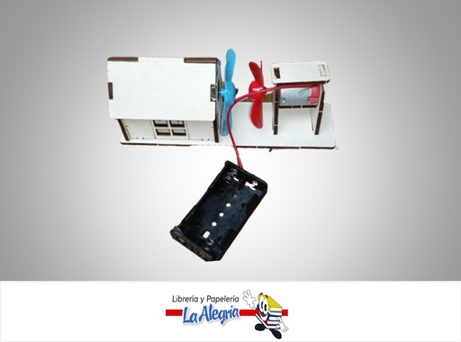 [748504015362] CASA DE ENERGIA EOLICA N°1 JUGUETE DIDACTICO ARMABLE DE MADERA MARCA SHENZHEN FENGBIN
