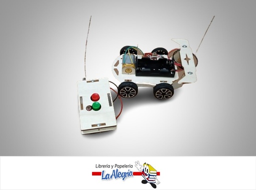 [735501359666] CARRO A CONTROL REMOTO JUGUETE DIDACTICO ARMABLE DE MADERA MARCA SHENZHEN YOU ANGEL