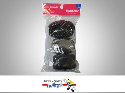 [7453086118771] CINTA DE REGALO RIZADA PAQ 3 UND MARCA BAMBARY