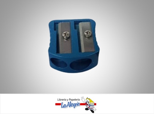 [7453086111574] SACAPUNTA DE ALUMINIO 230-6510/003 COLORES 2 HUECOS UND MARCA BAMBARY