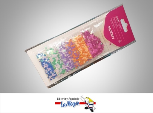 [7453086110249] ESCARCHA Y CONFETI MINI EN SOBRE 390-0180/006 COLOR SURTIDO PAQ 6 UND MARCA BAMBARY