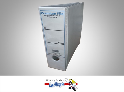 [7592247113092] ARCHIVADOR LOMO ANCHO BLANCO CARTA UND