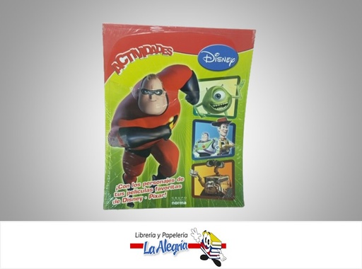 [9789584533951] ACTIVIDADES PERSONAJES DISNEY PIXAR TEMATICA INFANTILES EDITORIAL GRUPO EDITORIAL NORMA