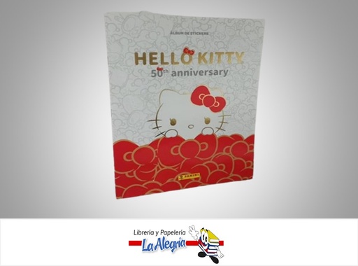 [7897653543007] ALBUM HELLO KITTY 50 ANIVERSARIO MARCA PANINI