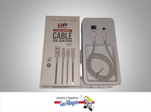 [606110089937] CABLE USB TIPO MICRO USB CARGA RAPIDA 1M MARCA UPRODUCTS