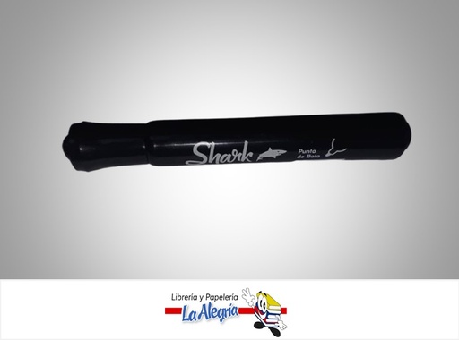 [6922962438612] MARCADOR PERMANENTE PUNTA REDONDA NEGRO UND MARCA SHARK