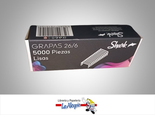 [6958471210104] GRAPA LISA 26/6 5000 UND MARCA SHARK