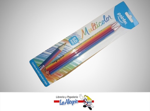 [7453010005290] LAPIZ MULTICOLOR JUMBO 5.0 MM PAQ 2 PIEZAS MARCA POINTER