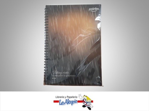 [7453010064907] LIBRETA DE APUNTES ESPIRAL B5 DE 160 HOJAS TAPA PLASTICA MARCA POINTER