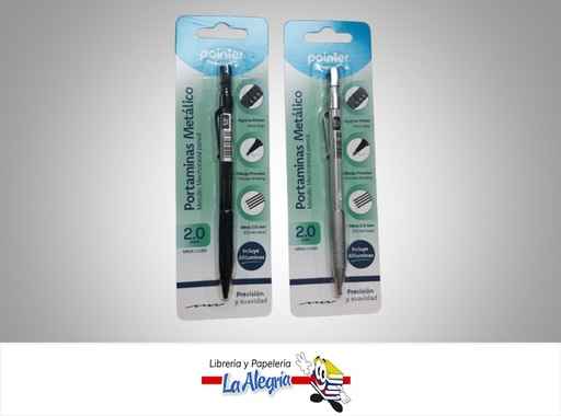 [7453078506302] PORTAMINAS METALICO MINA DE 2MM MARCA POINTER