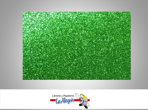 [FEDC073] FOAMI ESCARCHADO DOBLE CARTA VERDE JADE UND MARCA S/M