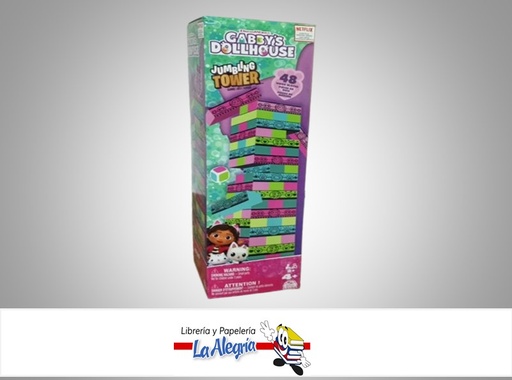 [778988460825] JENGA MADERA GABBY´S DOLLHOUSE 48 PIEZAS MARCA SPIN MASTER