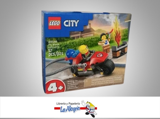 [673419388856] JUEGO DIDACTICO LEGO 57 PIEZAS CITY FIRE RESCUE MOTROCYCLE  MARCA LEGO