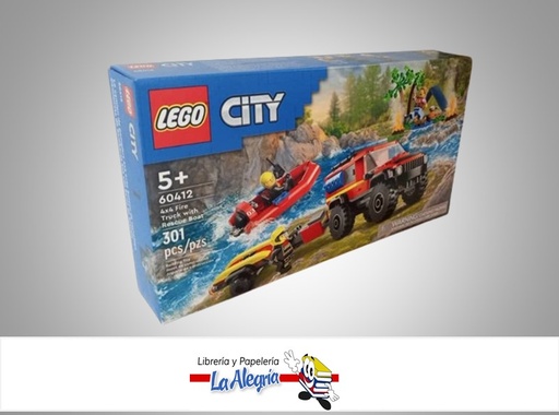 [673419388870] JUEGO DIDACTICO LEGO 301 PIEZAS CITY FIRE TRUCK MARCA LEGO