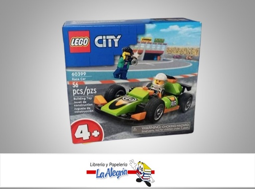[673419386807] JUEGO DIDACTICO LEGO 56 PIEZAS CITY GREEN RACE CAR LEGO