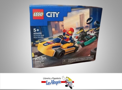 [673419386814] JUEGO DIDACTICO LEGO 99 PIEZAS CITY GO-KARTS AND TRACE DR LEGO
