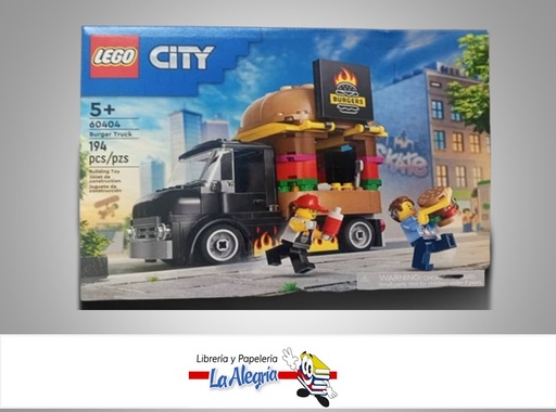 [673419386920] JUEGO DIDACTICO LEGO 60404; 194 PIEZAS CITY BURGER TRUCK MARCA LEGO